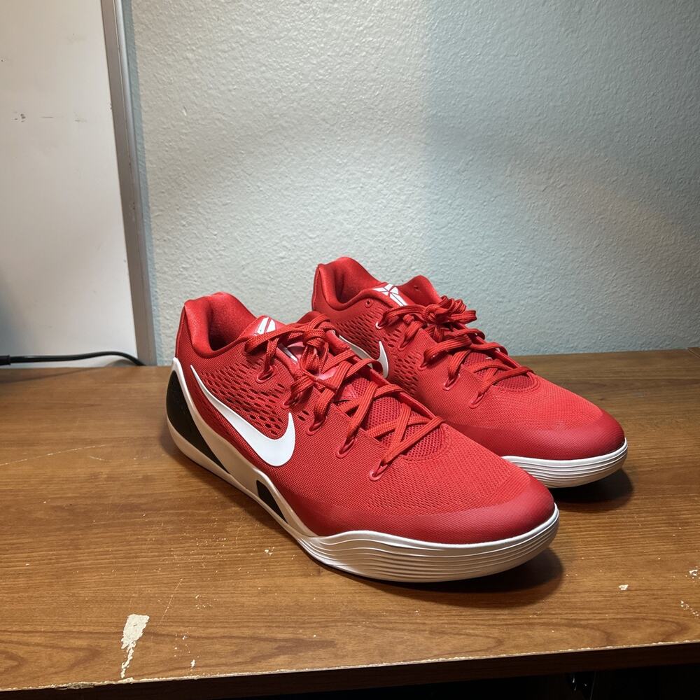 Nike Kobe IX Elite Low EM TB P IH5095-601 Red White Black Low Top Men’s 16